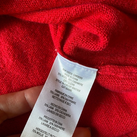 Current/Elliott Destroyed Cashmere Blend V neck Sweater - Picture 7 of 9